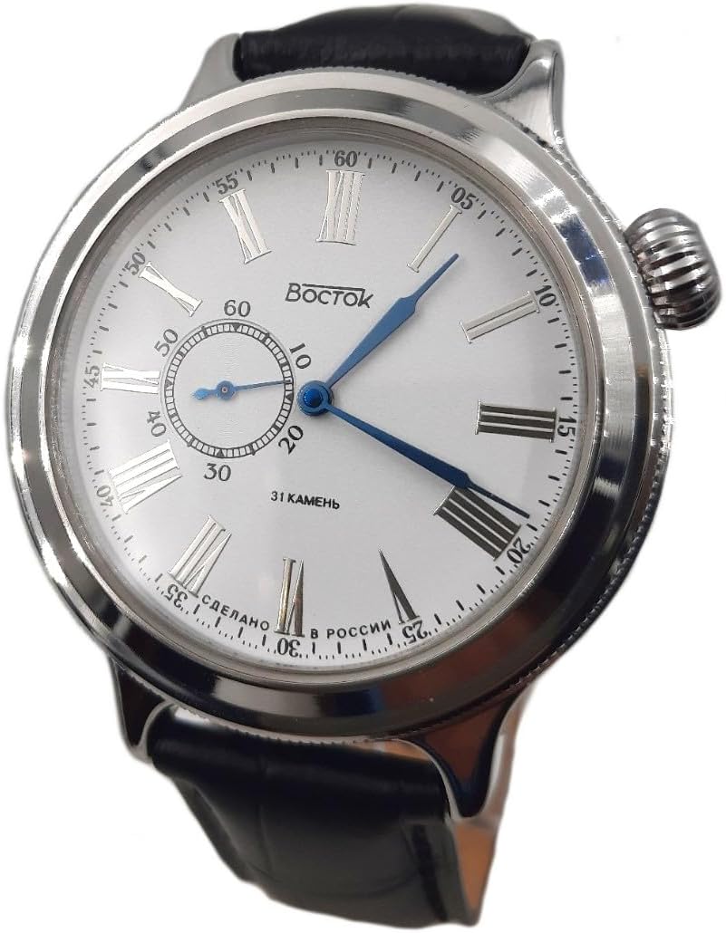 Original Men's Watch Retro Classic 550077 Mechanical Automatic Dustproof Silver Vostok Retro Classic, Silver, Vostok Retro Classic
