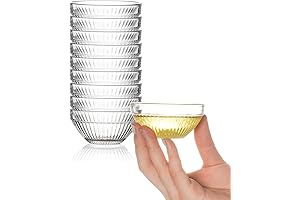 Spice Bowls: 3in Small Glass Pinch Bowls for Spices & Sauces