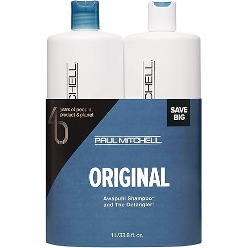 Paul Mitchell Moisture And Condition Original Liter Duo Set, 33.8 Fl Oz