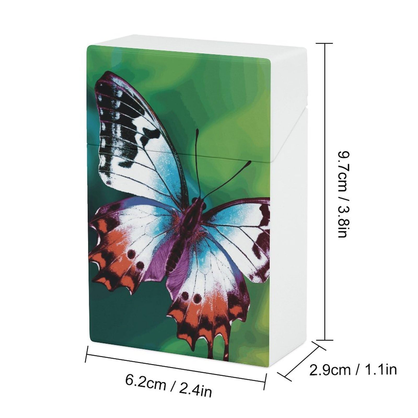 butterfly cigarette case Wallet Blue Butterfly Em2 Cigarette Case