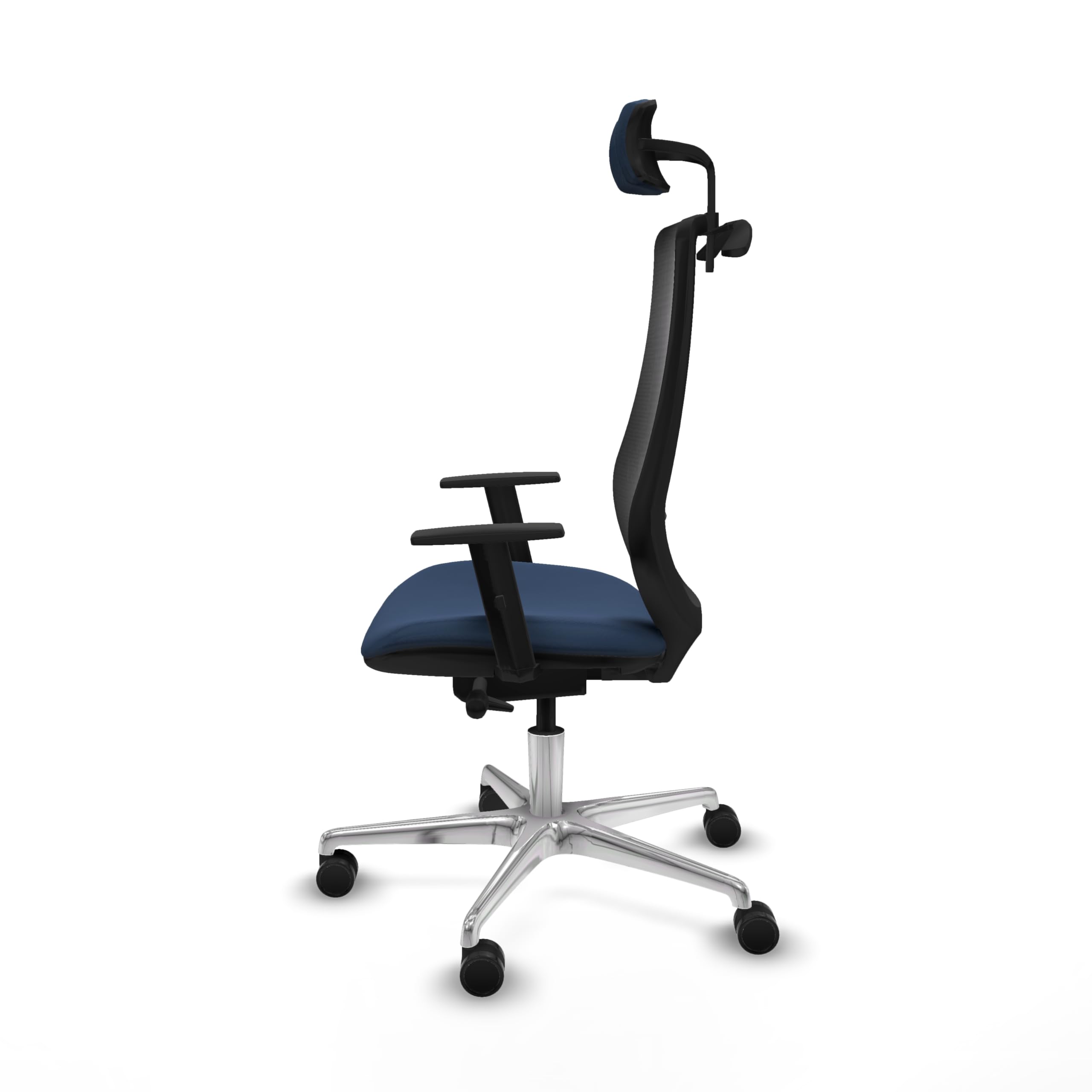 Piqueras y Crespo Mardos: la Mejor Silla de Escritorio Calidad Precio con Respaldo Fijo, cabecero 2D, Apoyo Lumbar 1D, Brazos 1D, Mecanismo Sincro/Traslack, para 24 Horas de Uso y 120 Kg