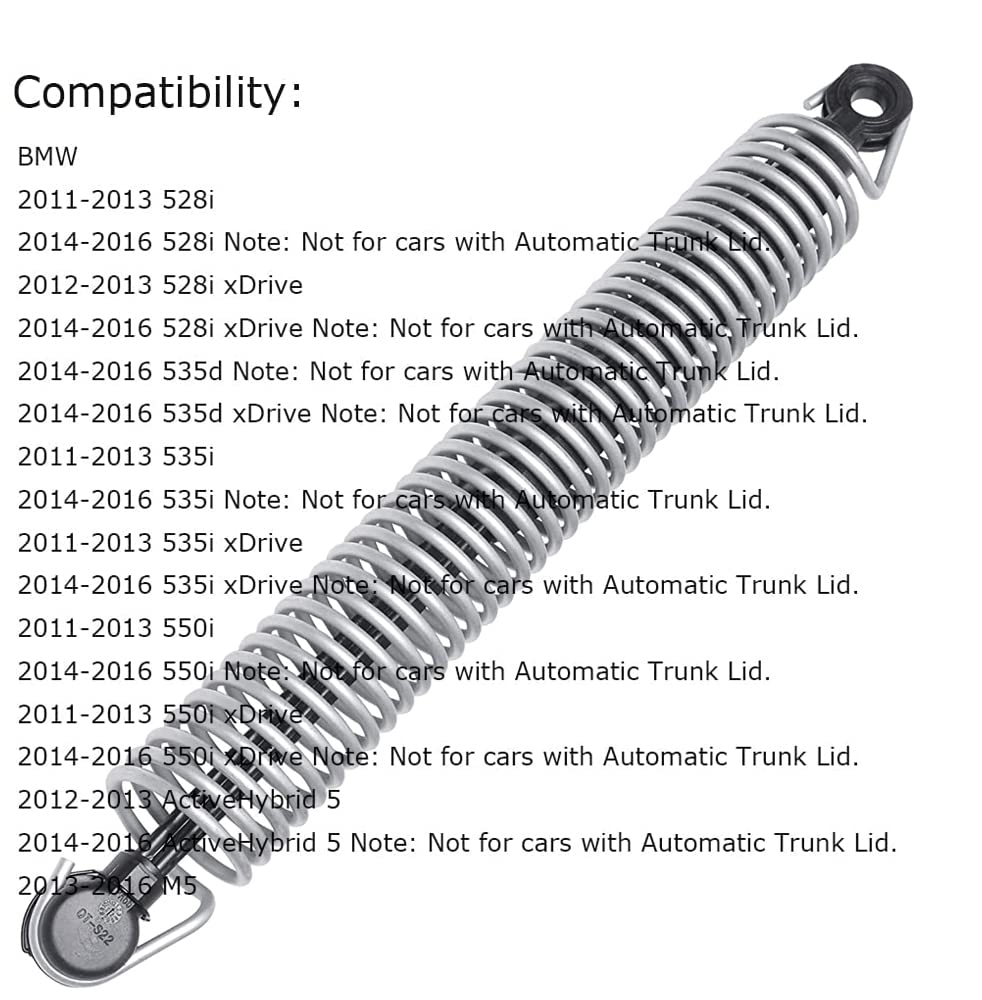 RANIT 51247204366 Replacement Parts Left Trunk Lid Pull Down 
