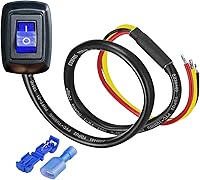 Vista 7 de Interruptor de botón de presión tipo pasta Gebildet con LED y terminal para coche, barco, camión, autocaravana, CC12V/10A, 24V/5A, interruptor Cable