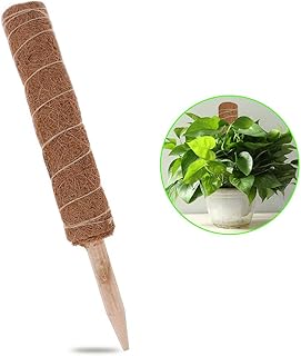 NETUME 45cm Moss Pole - Plant Sticks Support, Fibre Moss Stick Totem Pole for Plant, Coconut Plant Support Moss House Plants Support Coir Pole Moss Sticks for Climbing Plants