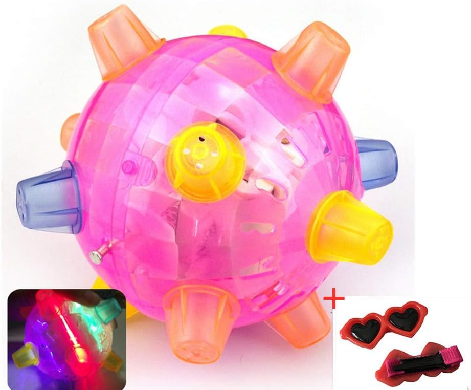 xiaohan LED Light Jumping Activation Ball Light Music Flashing Bouncing Toy