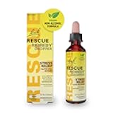 RESCUE Bach Remedy Dropper 20mL, Natural Stress Relief, Homeopathic Flower Essence, Vegan, Gluten & Sugar-Free, Non-Habit Forming (Non-Alcohol Formula)