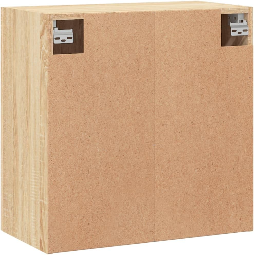 Sonoma Oak Engineered Wood Wall Cabinet 23.6in x 12.2in x 23.6in for Modern Home Storage and Organization