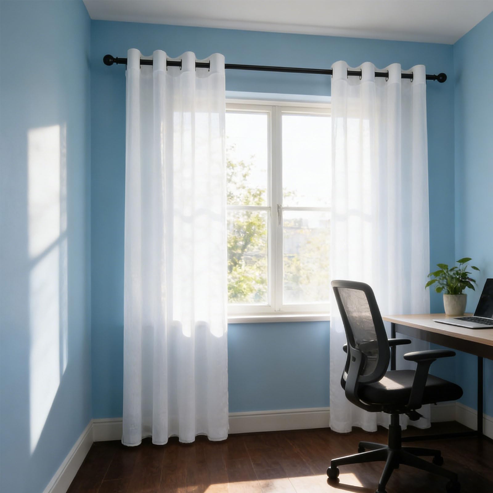 Voilage fenetre chambre moderne rideaux translucides pour salon lumineux
