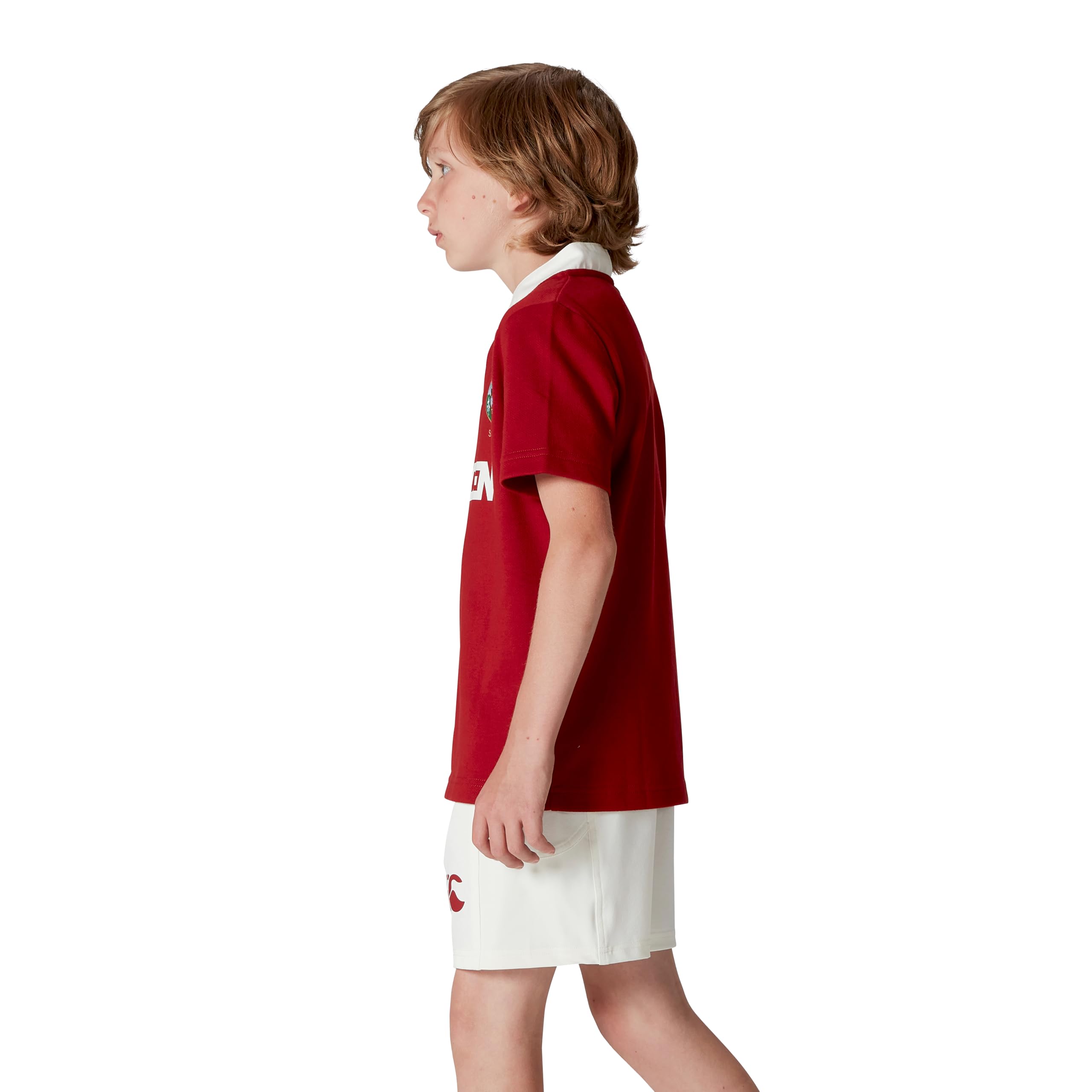 Canterbury of New Zealand - British and Irish Lions SS Classic, Camisa Niños Unisex, Red Dahlia,