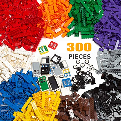 Alapa Set of 9 Lego Compatible 5x5 Building Boards 9 Colors