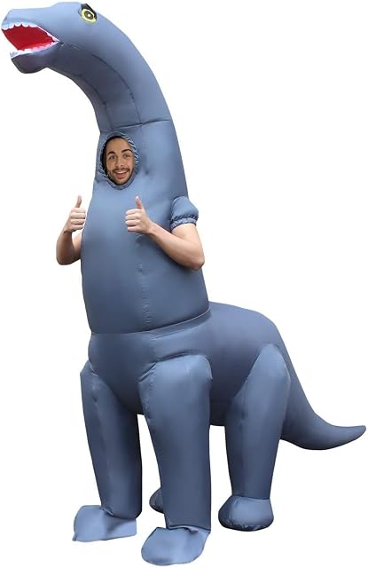 Inflatable Dinosaur Costume, Jurassic Trex T-Rex Diplodocus, Adult or Childrens Outfit