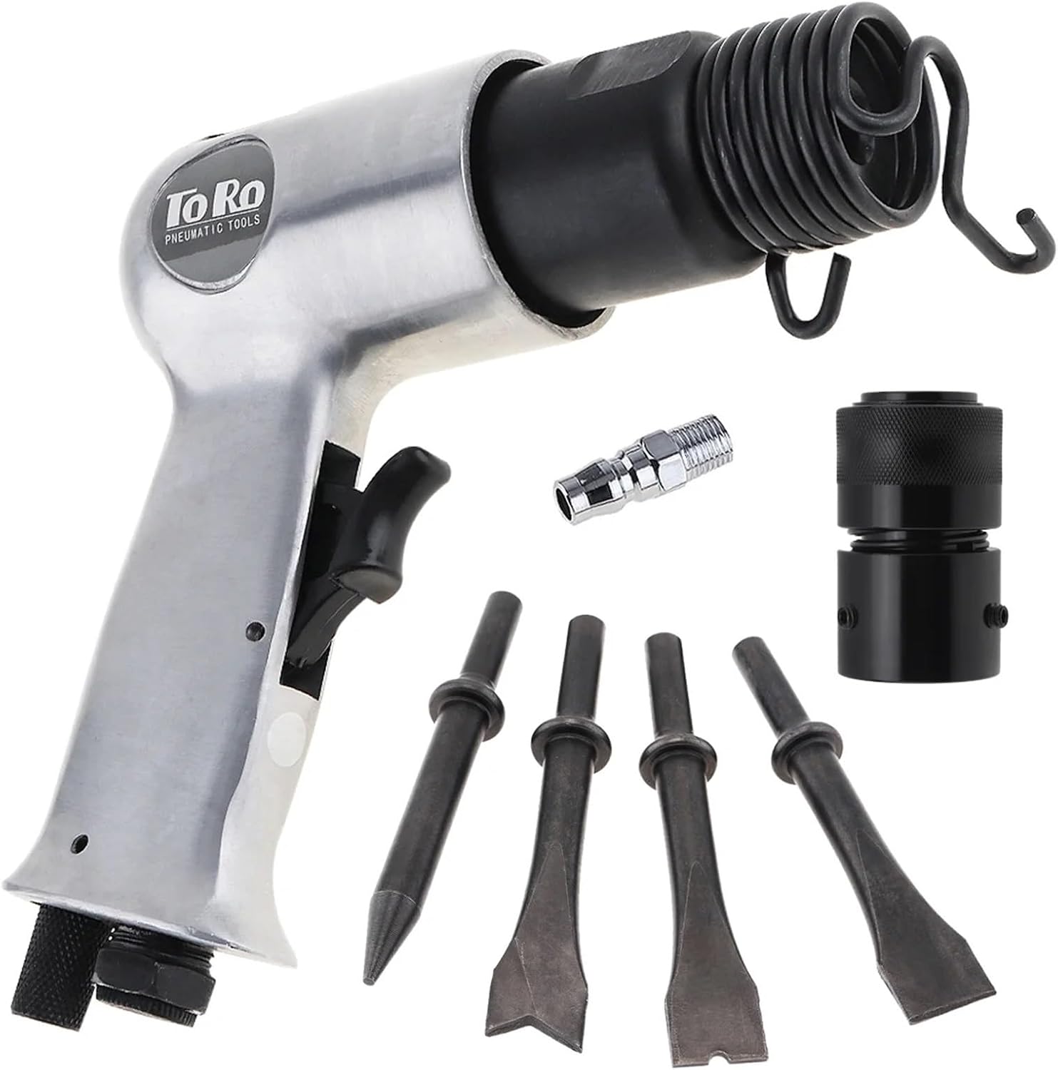 3/8'' 9150 120mm Air Hammer Professional Handheld Pistol Gas Shovels Small Rust Remover Pneumatic Tools Air Chisel (Color : Gas Shovels 9150(B2))