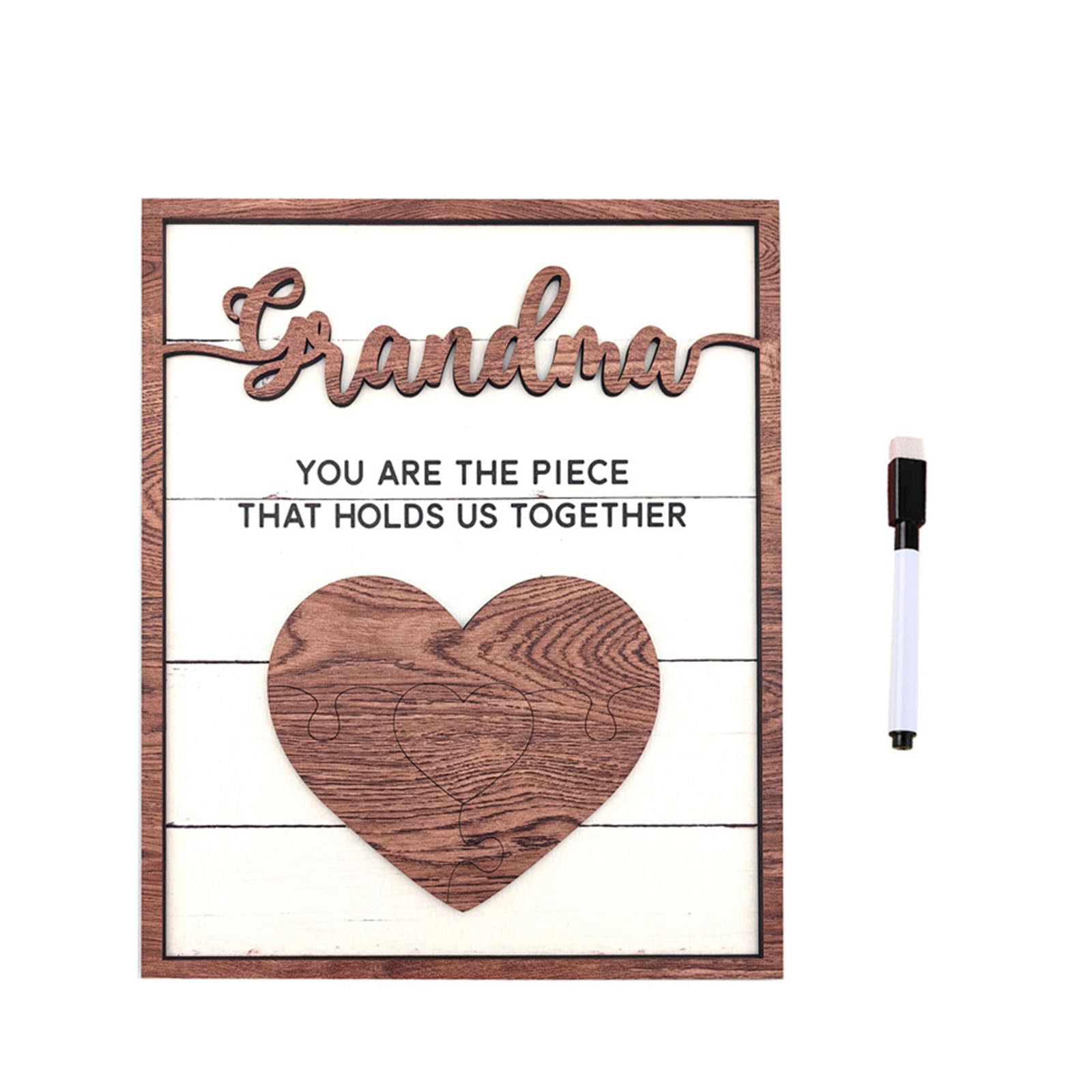 Tsophreniq Personalized Wood Stand Customizable Name Display Mothers Day Wooden Ornaments Wood Stand