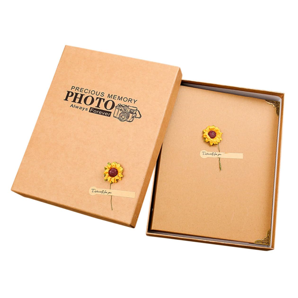 Álbum de Fotos de Bricolaje 30 Páginas en Papel Kraft Vintage