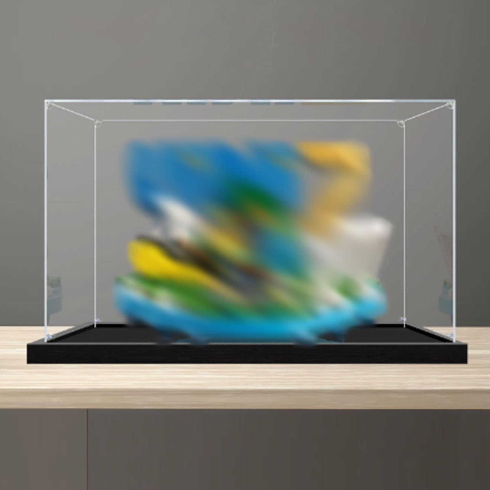 Acrylic Display Case for Le-go 43027 Soccer Goal Model, Dustproof Display Box (display box only) (StyleA 3mm)