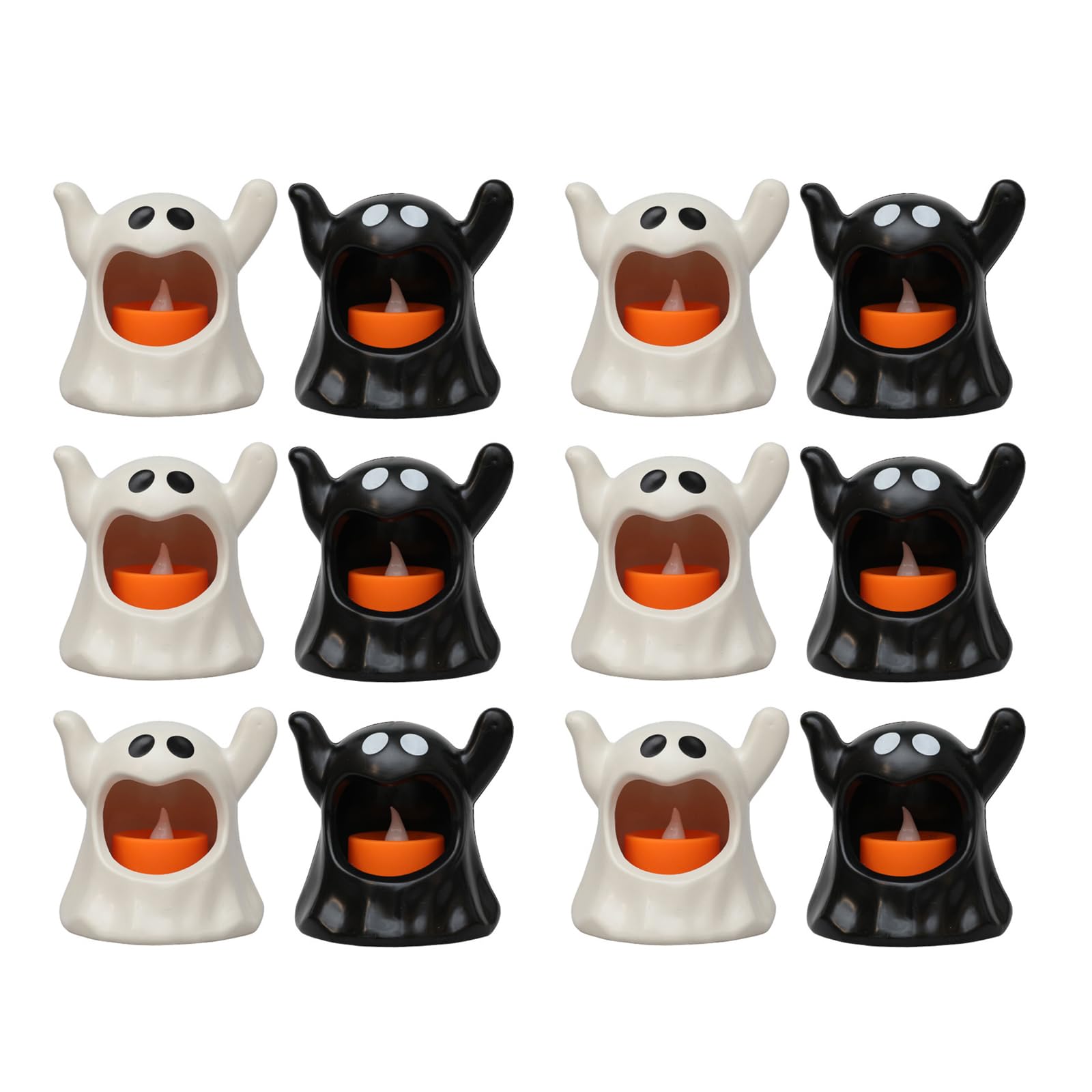 Buxuaaaa Of 12 Beautiful Halloween Lamp Set Party Decoration for Eerie Environment Halloween Specter Lamp Decoration Eye Catching