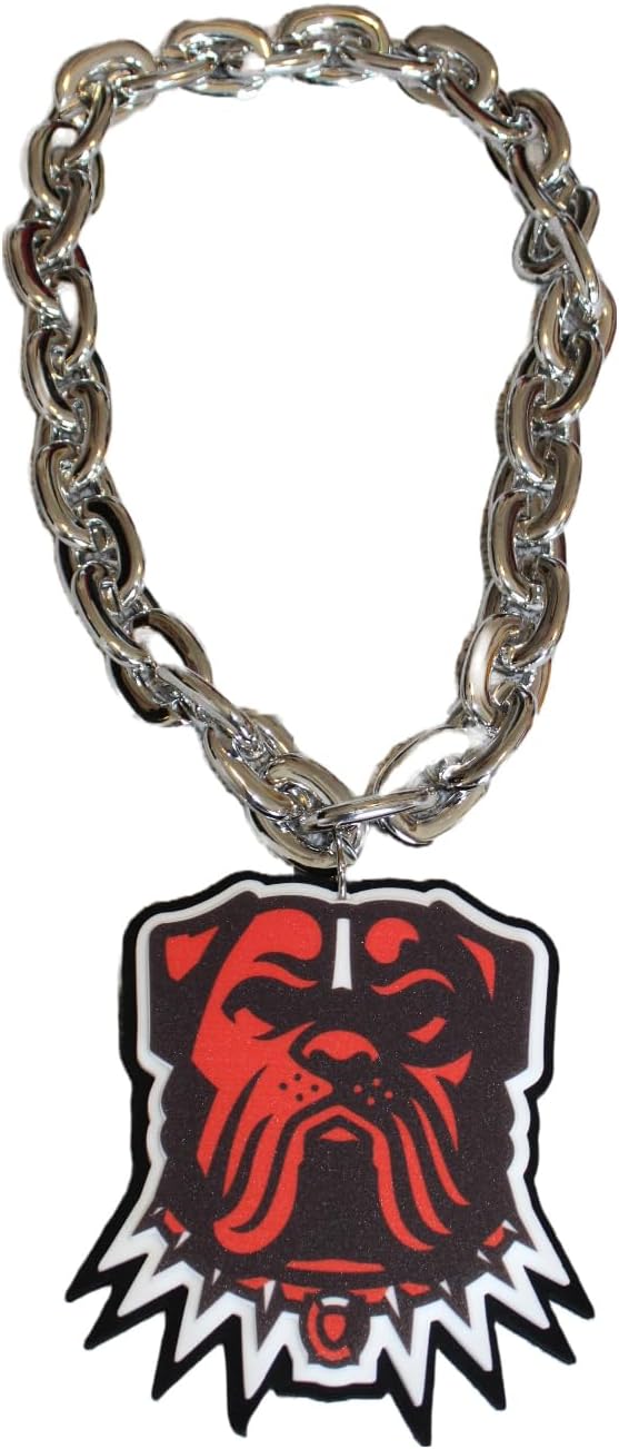 aminco Cleveland Browns New Dawg NFL Fan Chain, Silver