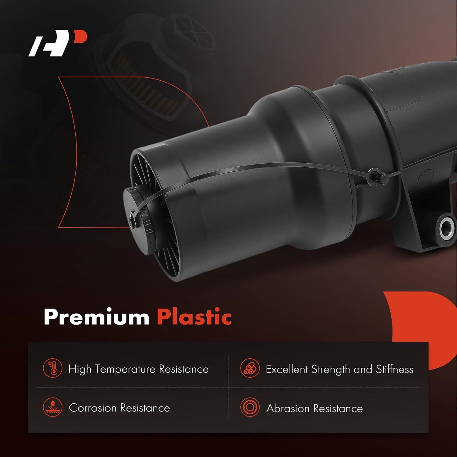 A-Premium Engine Oil Filter Housing Assembly Compatible with Volkswagen Jetta 2005-2014, Passat 2012-2014, Golf 2010-2014, Beetle 2006-2014, Rabbit & Audi TT Quattro, Replace# 07K115397D, 07K115397A