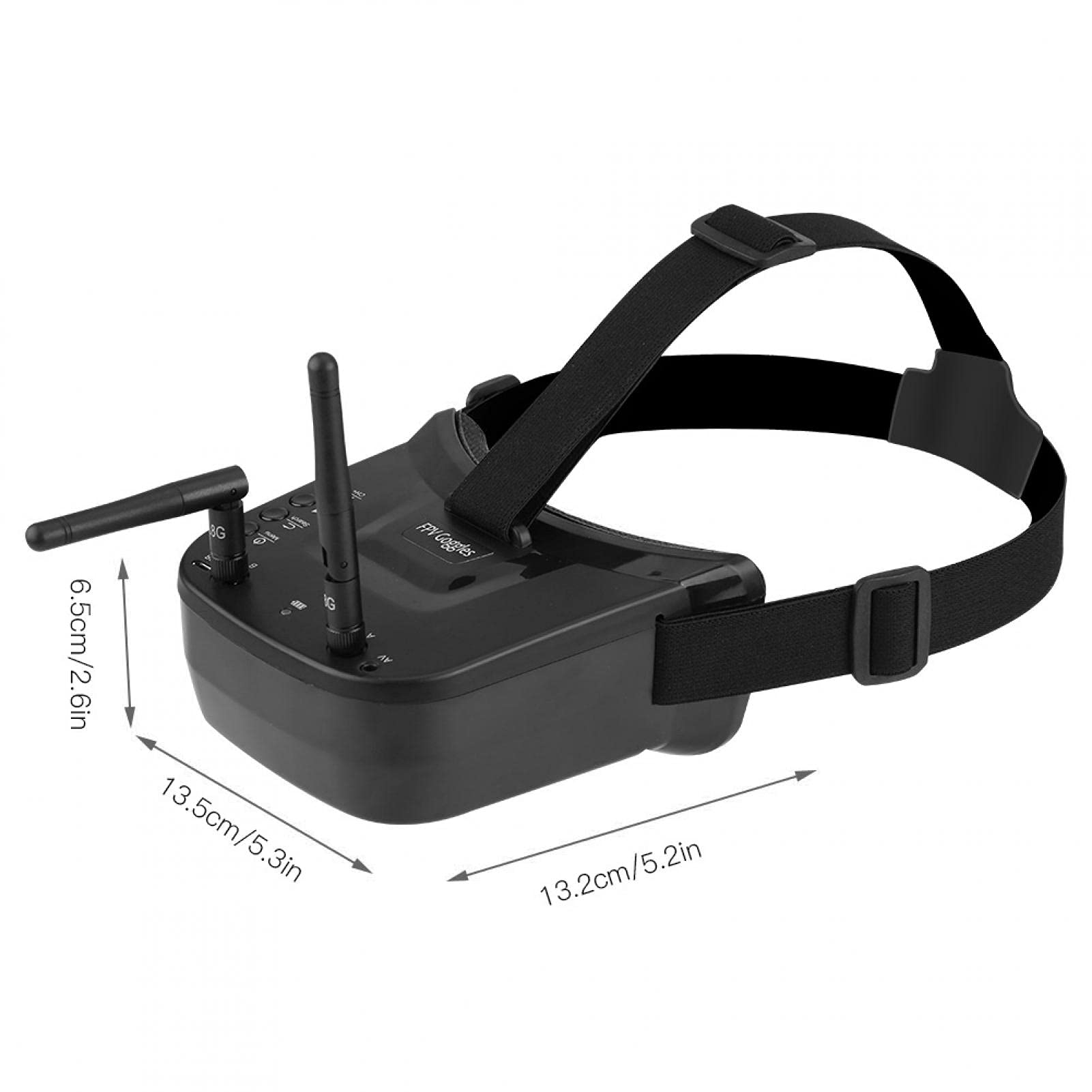 Gogle FPV, gogle FPV 5.8G Gogle FPV RC Drone 5.8G 40 kanałów Gogle Mini FPV 3-calowy wyświetlacz 480 * 320 Wbudowany akumulator 3.7V 1200mAh do dronów FPV Quadcopter