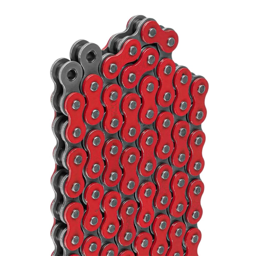 520-Pitch 120-Link Red Drive Chain Compatible con Pit Bikes Dirt Bikes ATVs Quads y vehículos Off-Road similares