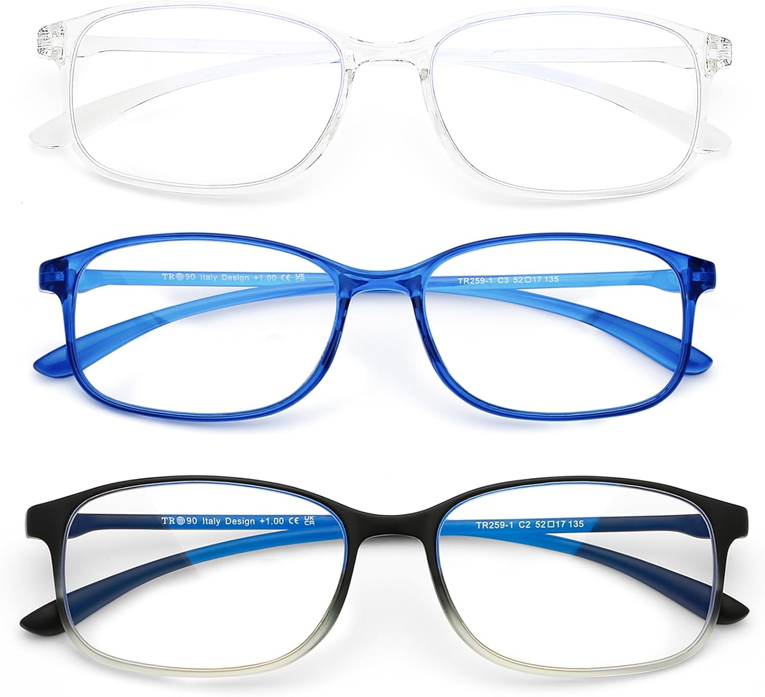 AQWANO 2.0 Computer Reading Glasses Men Women Blue Light Blocking, Lightweight TR90 Flexible Frame Readers Glasses Anti Glare, No Rubber Frames - Image 7