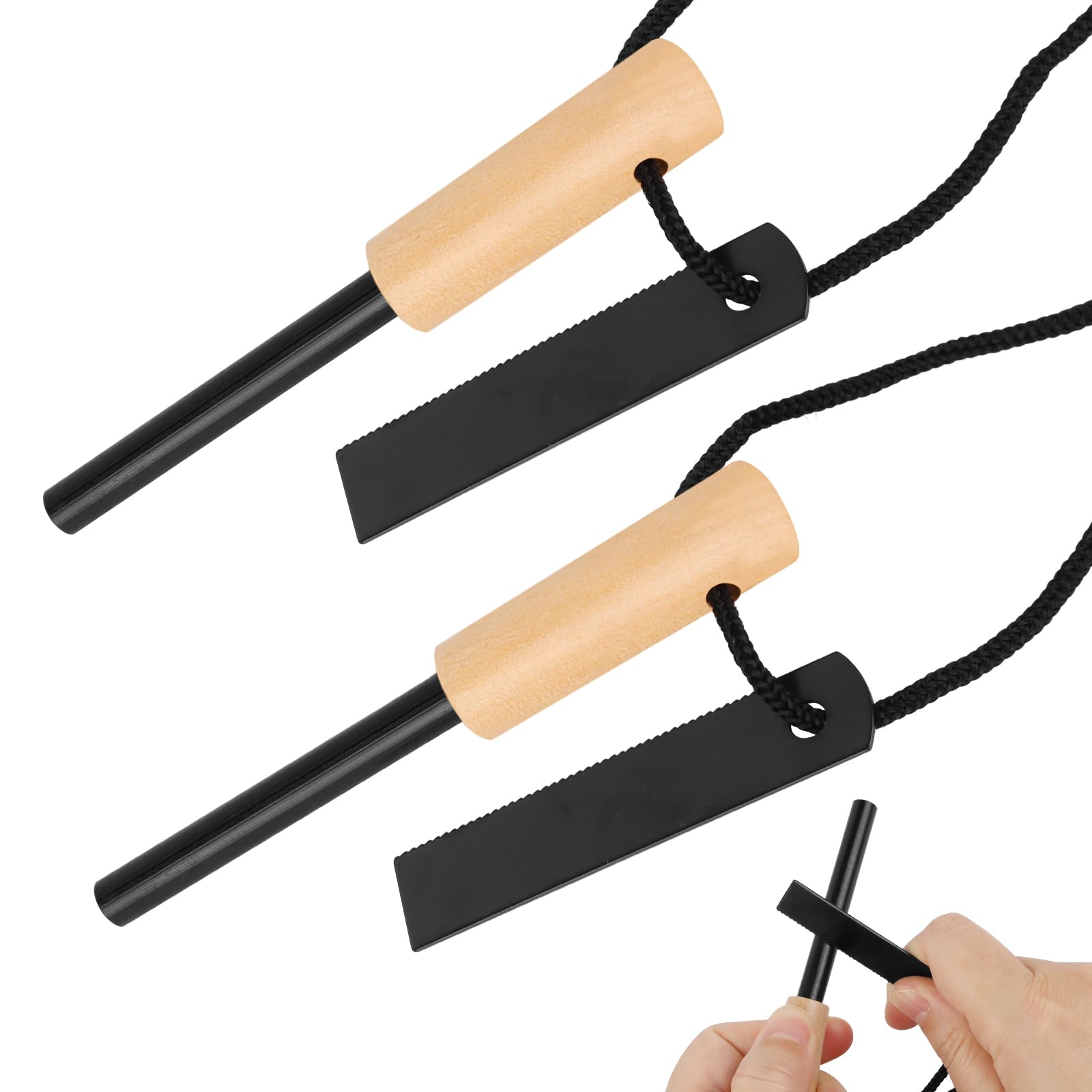 Pedernal Supervivencia Profesional Acero para Fuego Multiusos Camping Aire Libre