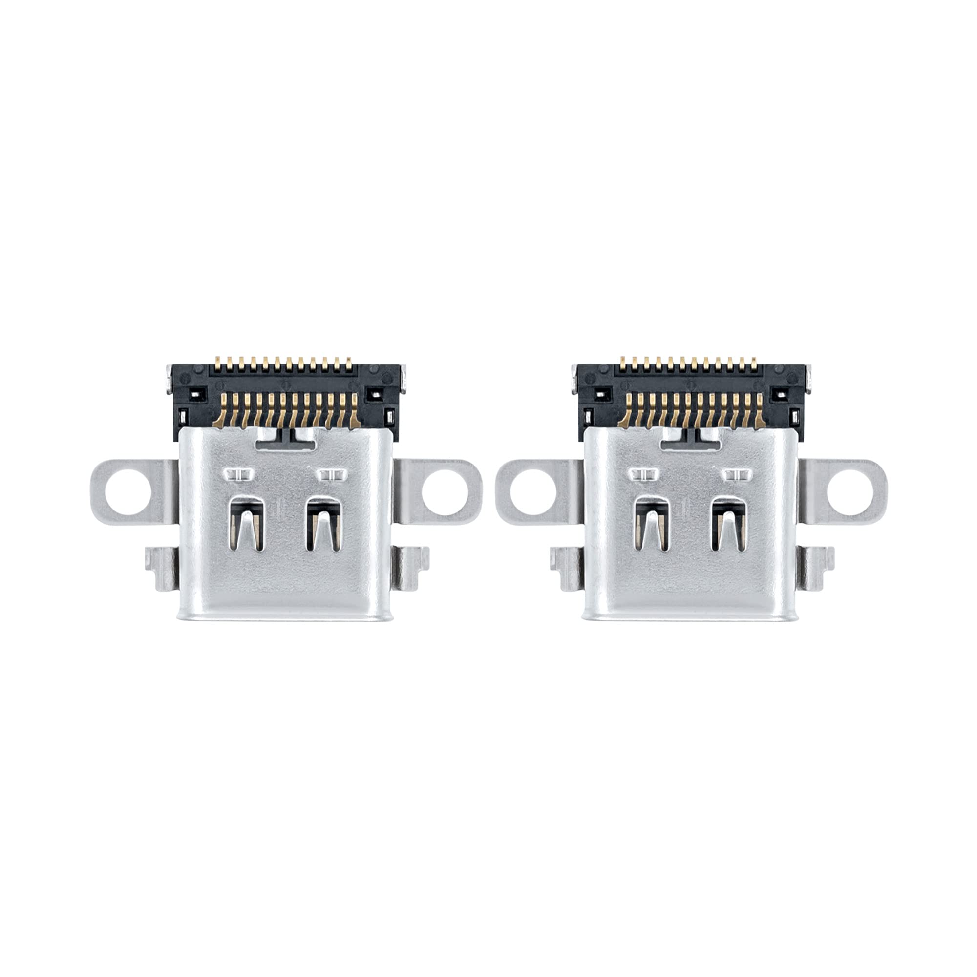 Wigearss (2 Packs) Replacement USB C Type-C SYNC Charging Port Switch Charger Connector Power Charger Socket Connector for N Switch Console （NOT Switch OLED/Switch Lite）