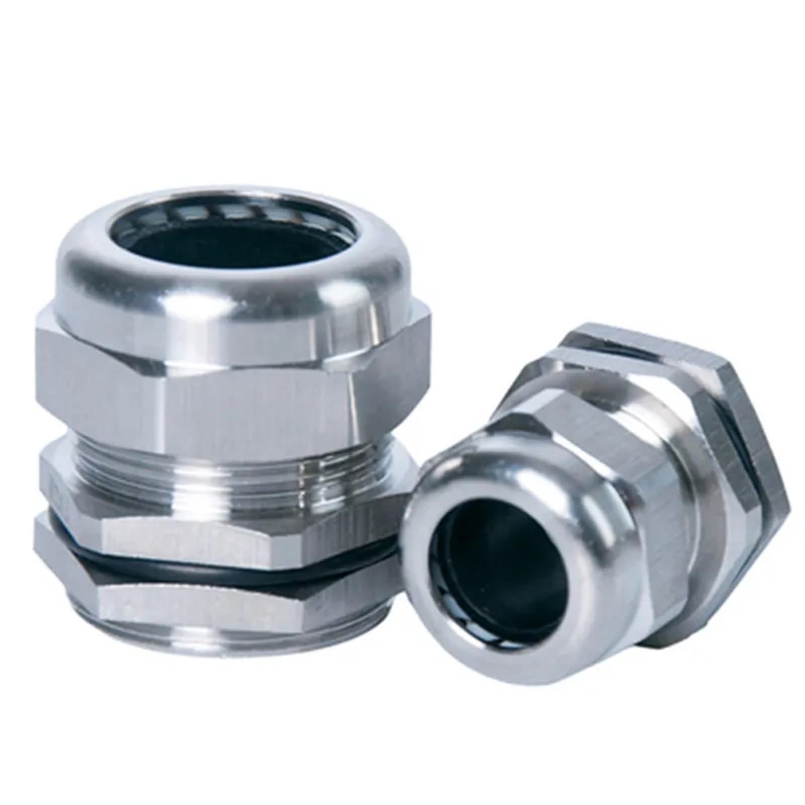 BUDAY Waterproof Cable Gland Connector IP68 304 Stainless Steel INOX Metric Cable M6 M8 M10 M12 M14 M16 M18 for 3-6.5mm 4-8mm Cable(M22Fit Cable 10-