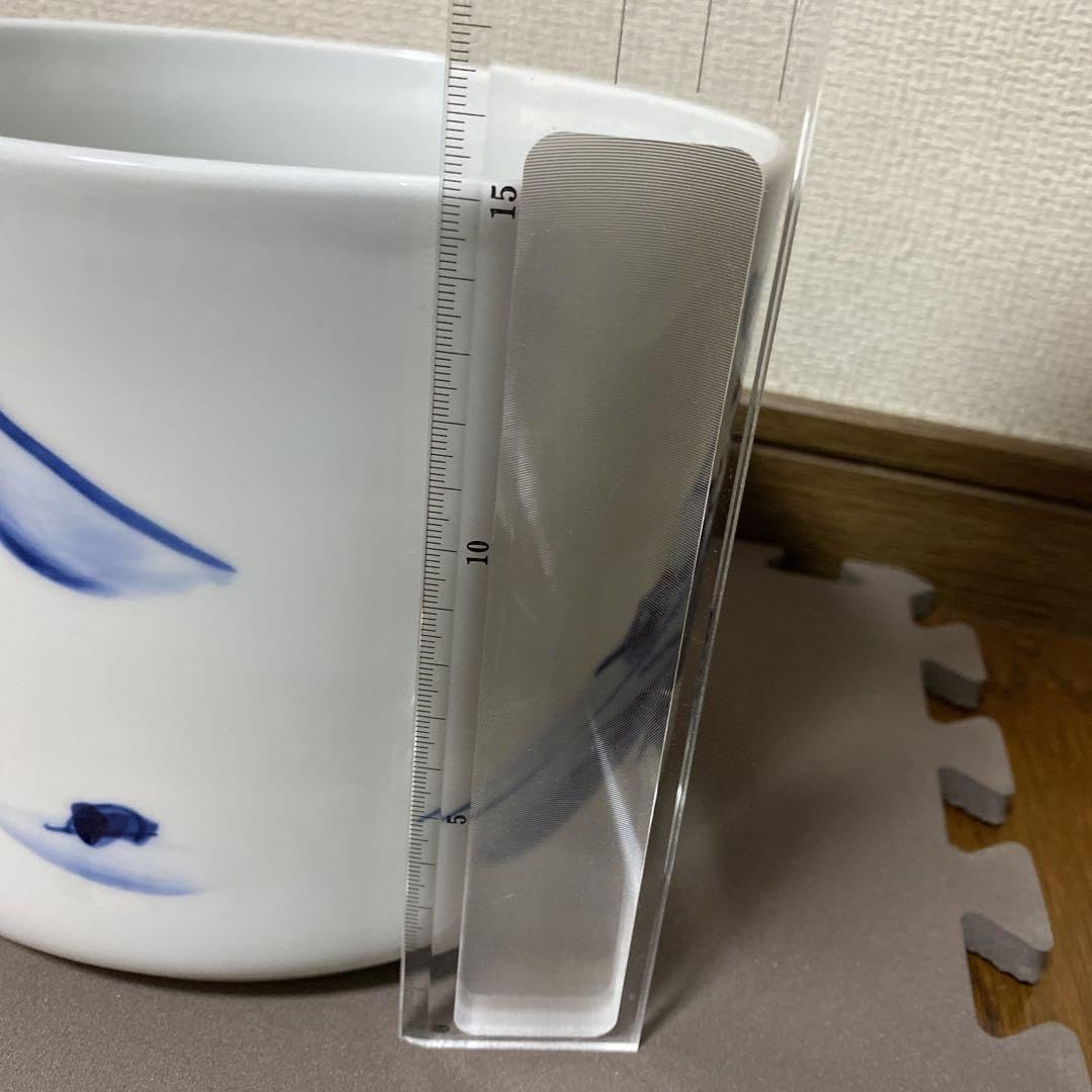 有田焼　鉢カバー　ワインクーラー 有田焼 福泉窯 染付地紋牡丹唐草 / 火鉢筒型ワインクーラー