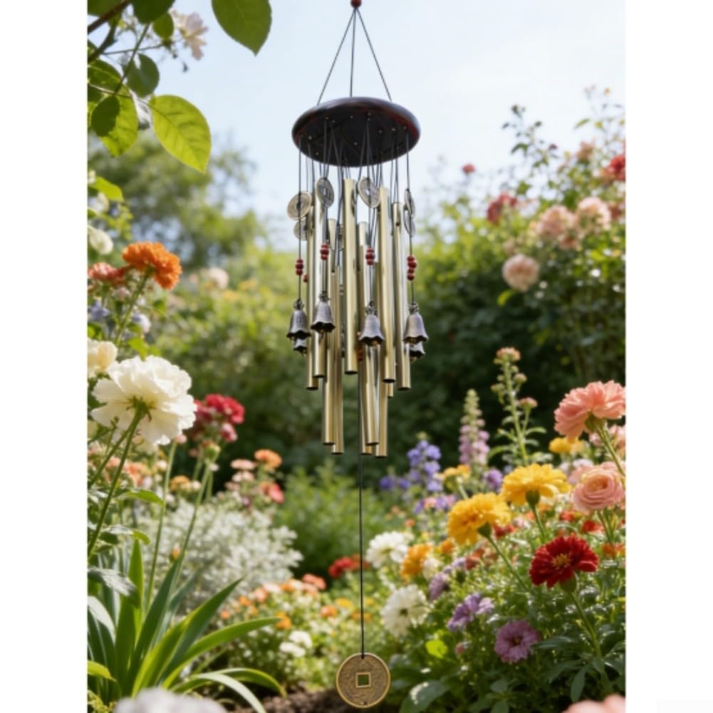 Carillon éolien en bois décoration Feng Shui pour harmoniser la maison