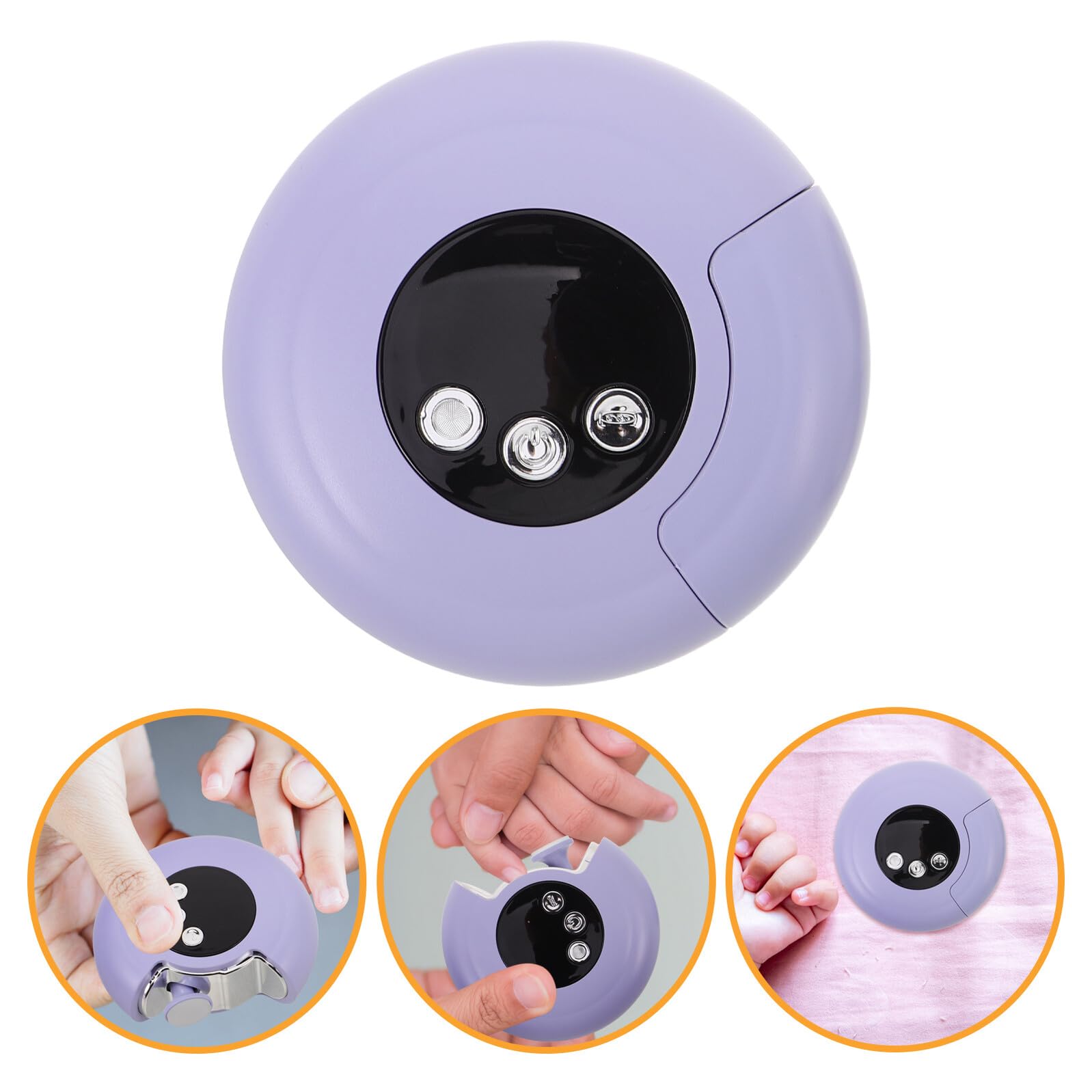 Hohopeti Uñas Eléctrica para Bebés Cortaúñas de Seguridad Pulidor de Uñas Recargable para Recién Nacidos y Pequeños para Viajes Familiares