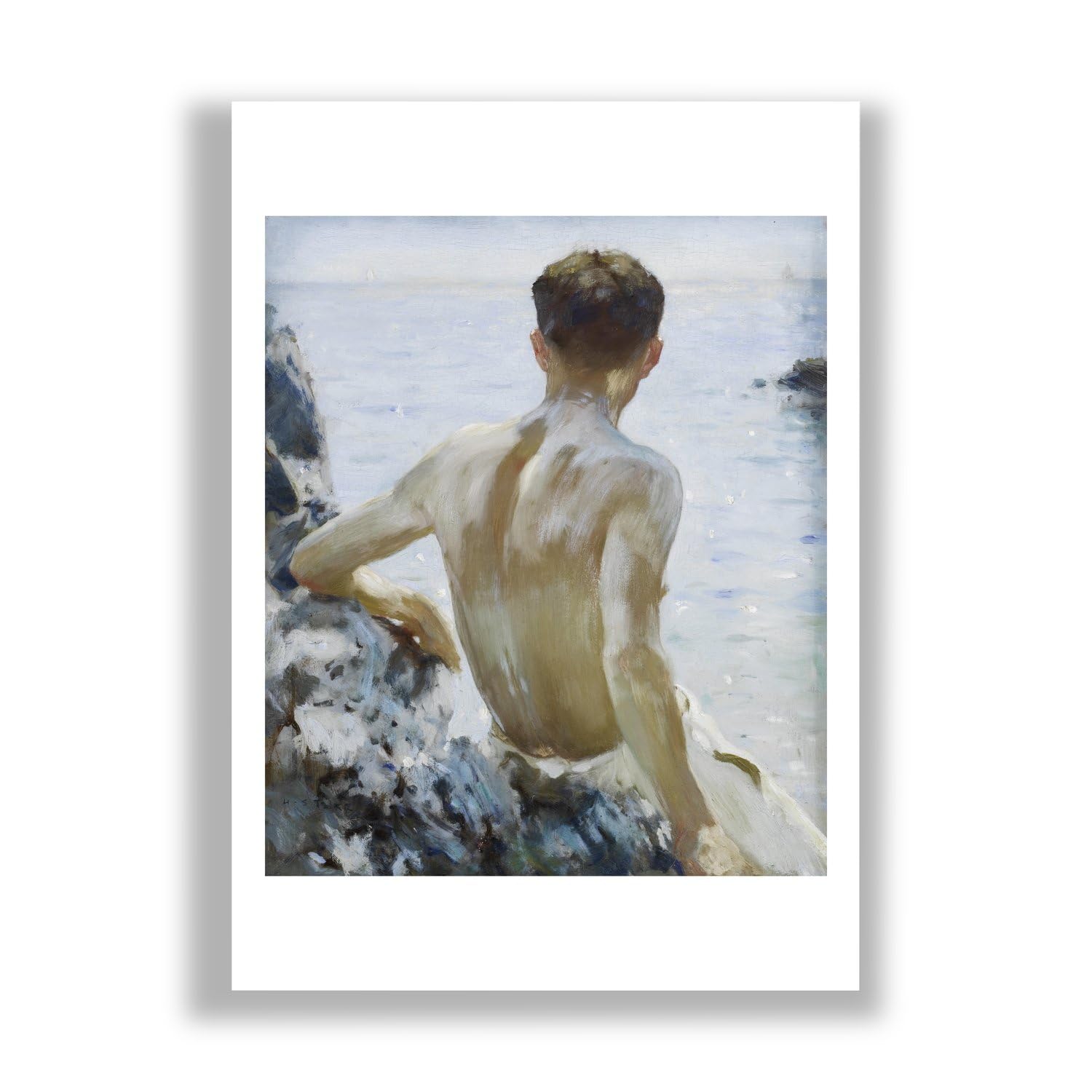 Henry Scott Tuke Beach Study impression d'art de qualité galerie d'exposition - 7