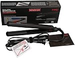 MHU Professional Salon Flat Iron with 1 Inch Plate Ceramic Tourmaline Ionic Hair Straightener and Curler Auto Shut Off