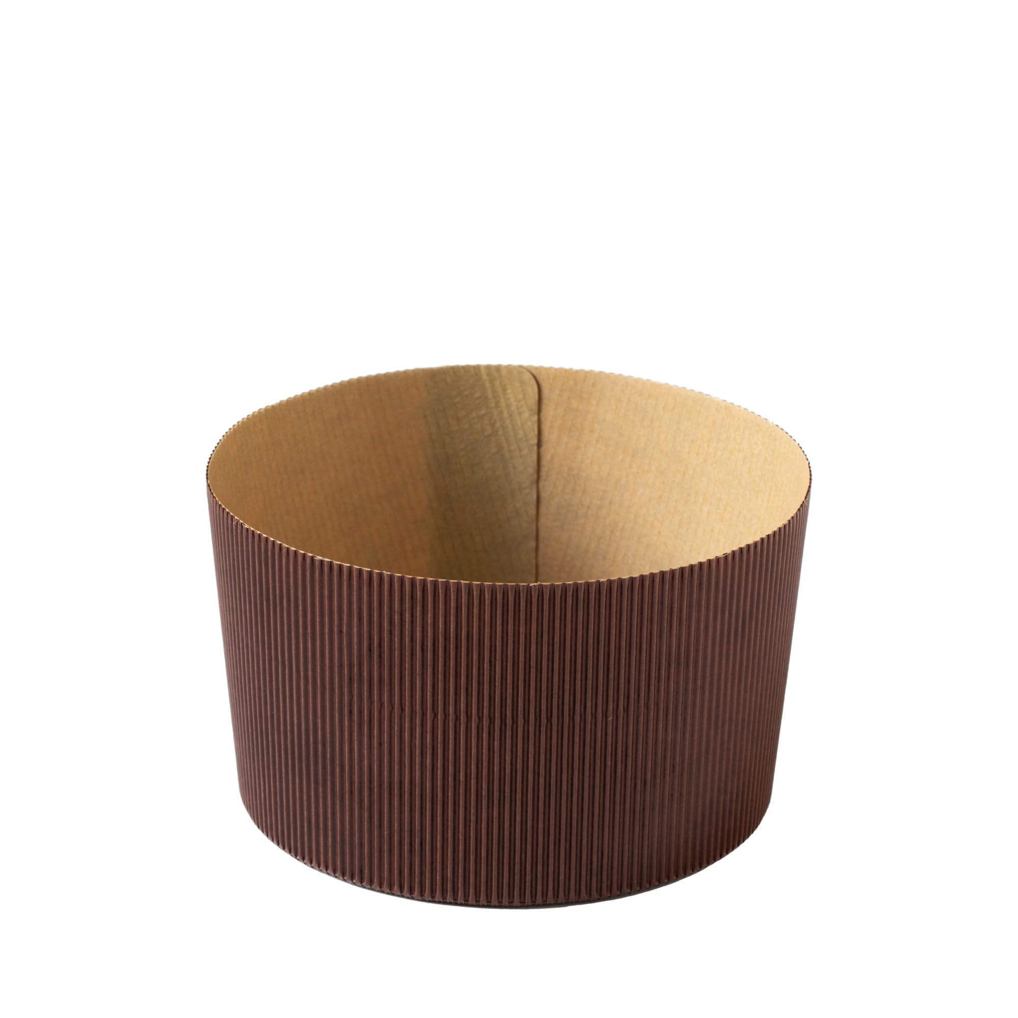 Decora, 0320162 5 Forme per Panettone da 500 g, Dim. Ø 13 x h 9,5 cm, in Carta Rigida di pura Cellulosa, Resiste a Temperature di 200 °, Ideale per Realizzare un Panettone in Casa, Made in Italy