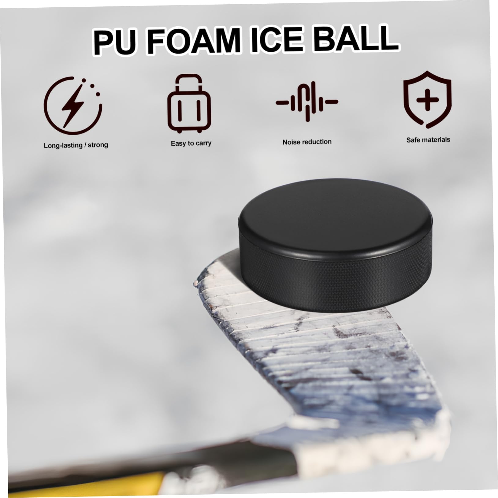 Palet flotter Pratique rondelles de Hockey en Mousse sélectionner des rondelles de Hockey sur Glace Puck Hockey en Salle rondelle de Hockey sur Glace Unité Centrale Noir