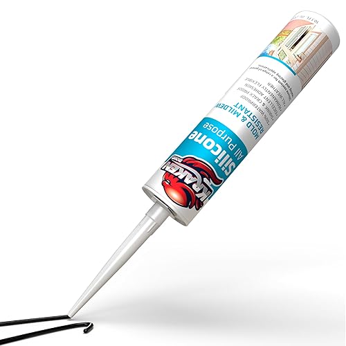 Kraken Bond Sellador universal de silicona negro Sellador de puerta y ventana sellador de calafateo resistente al agua para cocina y baño relleno