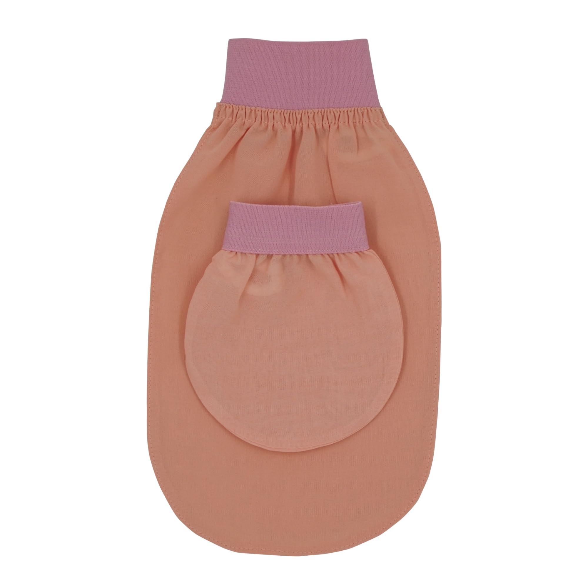 Feel Fine Set di Guanti Esfolianti Turchi in 100% Seta Vegetale Naturale – Kese Hammam per Scrub Corpo per Donna e Uomo, Perfetto per Doccia, Bagno e Spa (Rosa Chiaro)