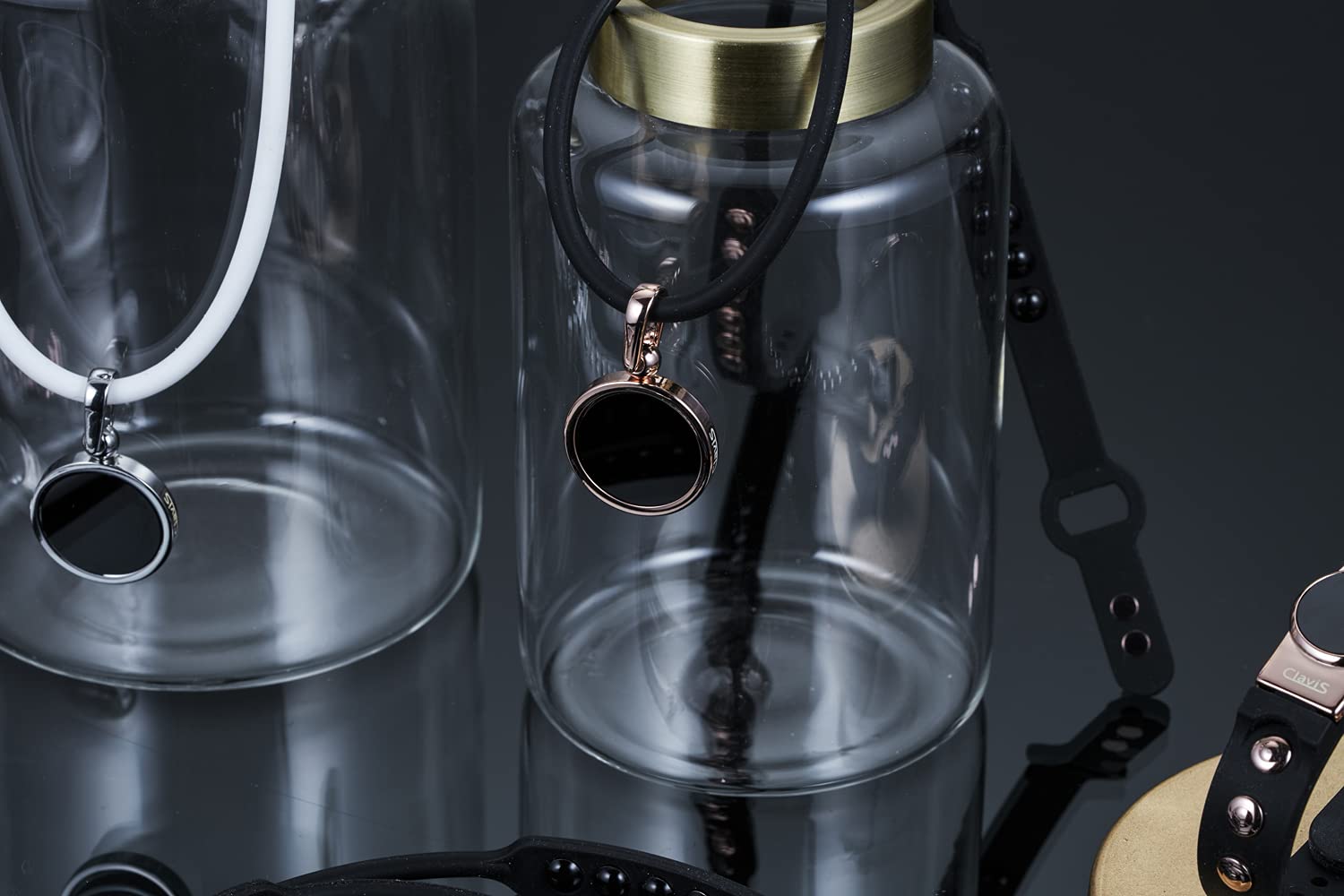 Clavis Energetic Pain Relief Effect Hero Necklace Black Color