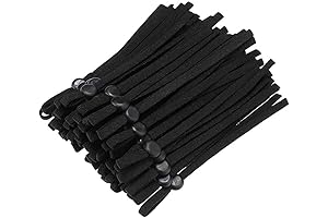 100-Count Black Sewing Elastic Bands for DIY