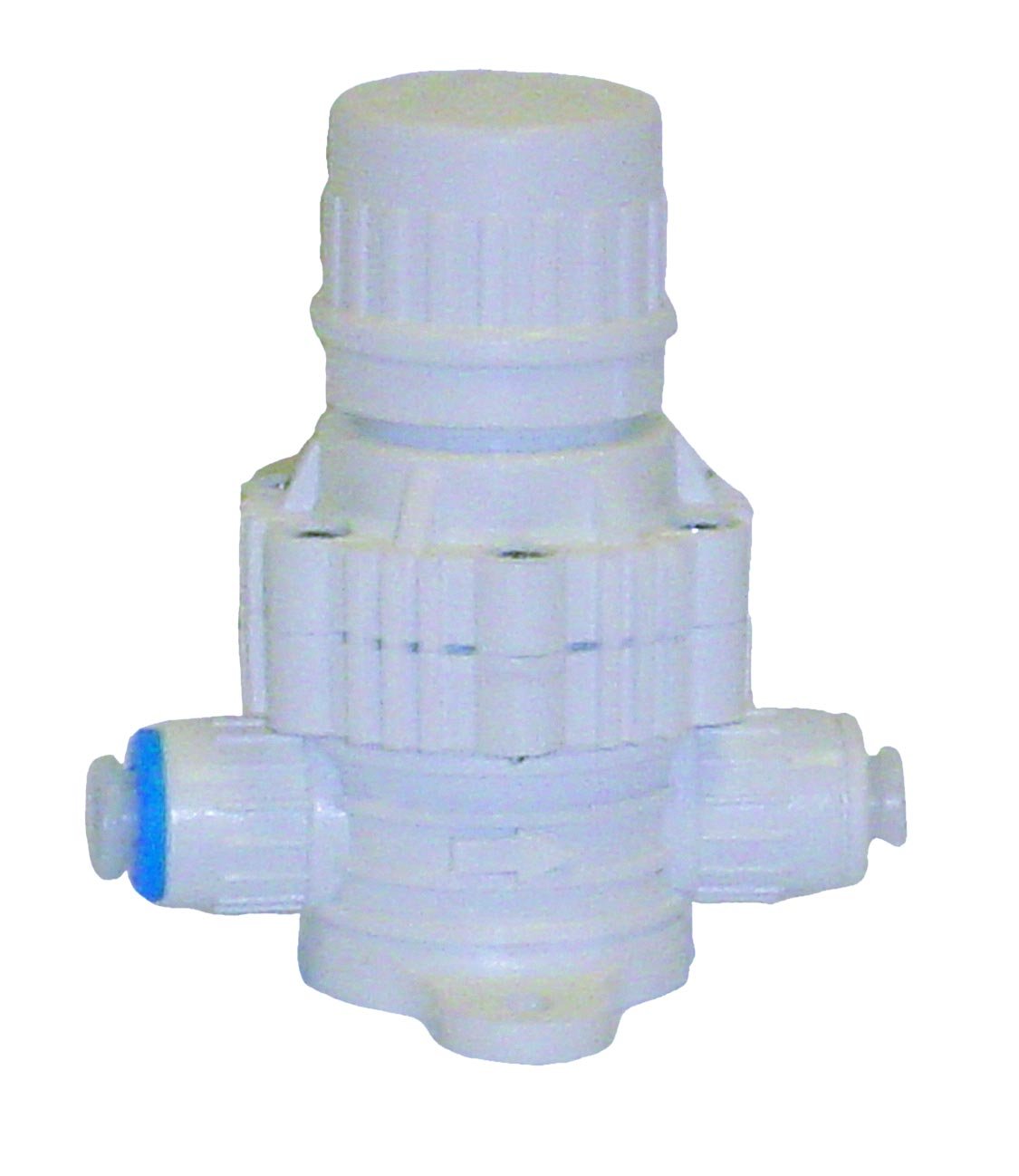 The Water Filter Men Men's White Adjustable Inline Water Pressure Regulator Valve 1/4" Pushfit Ro Reverse Osmosis