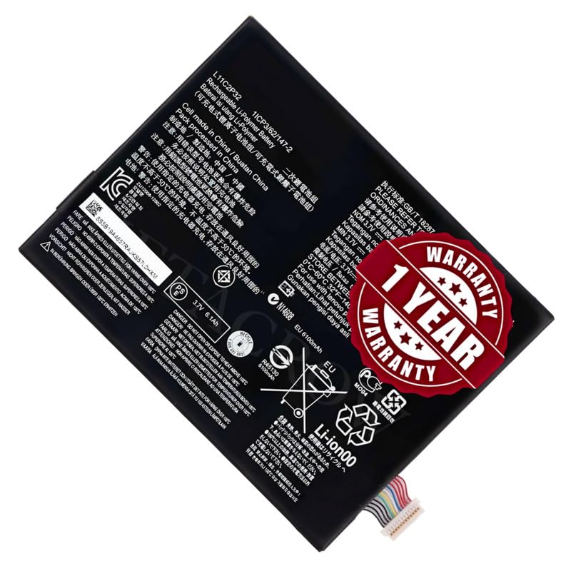 Image of Original L11C2P32 Battery Compatible for Lenovo IdeaTab S6000 | S6000F | S6000H | S6000L - (6340mAh) - 1 Year Warranty MC9