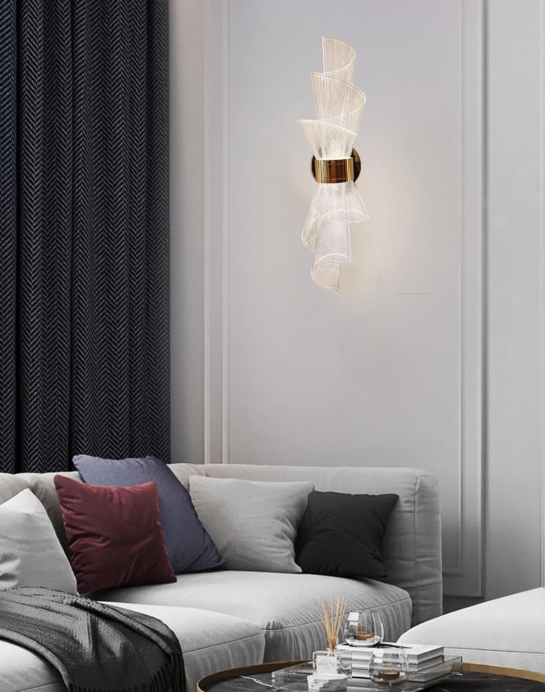 Blissbells Modern LED Wall Light - Golden Design -2
