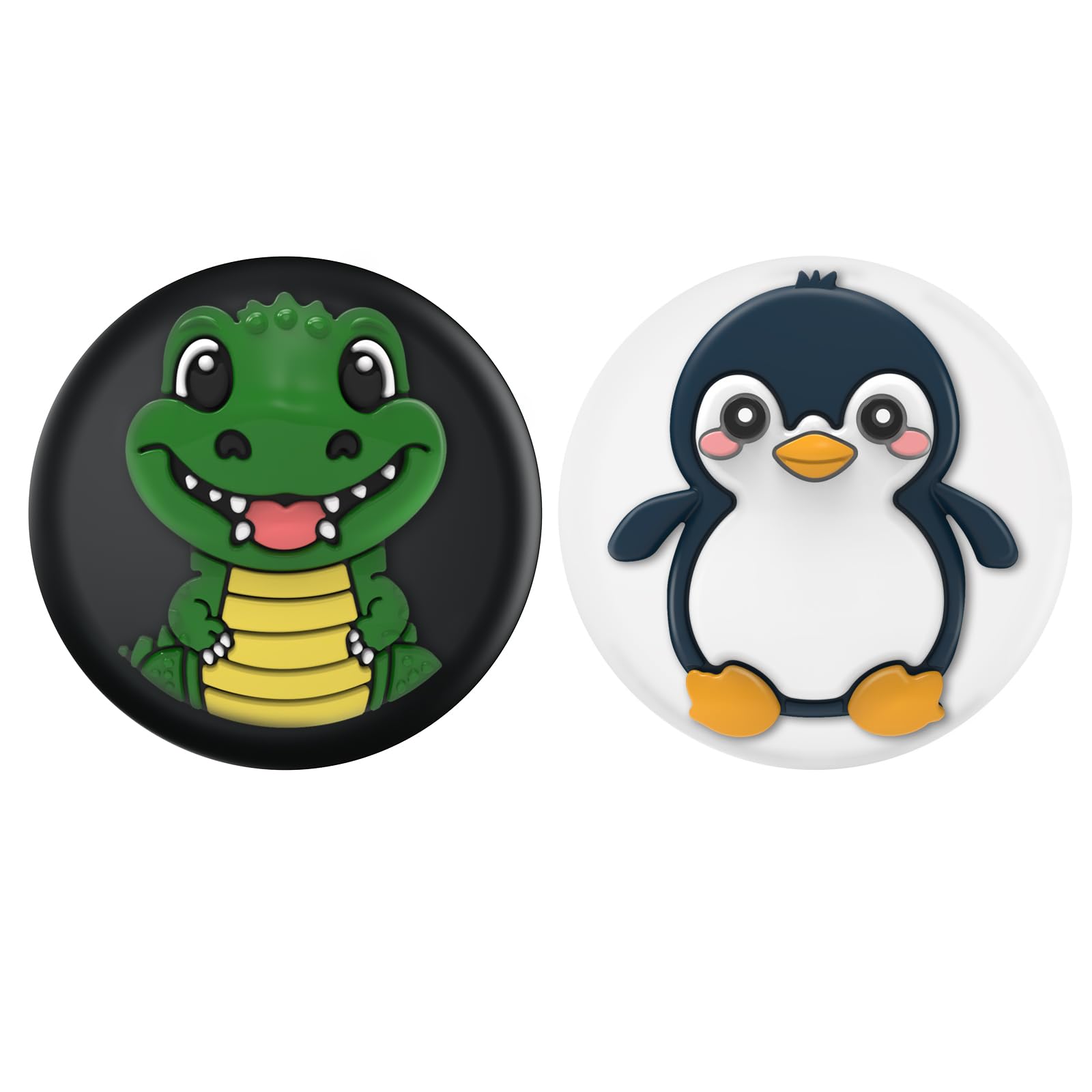 Bingcok for Air Tags-2 Pack Apple Kids Hidden Case, Cute Cartoon Airtag Holder for Kids with Invisible Pin, Anti Lost, for Children, Elderly, Luggage,