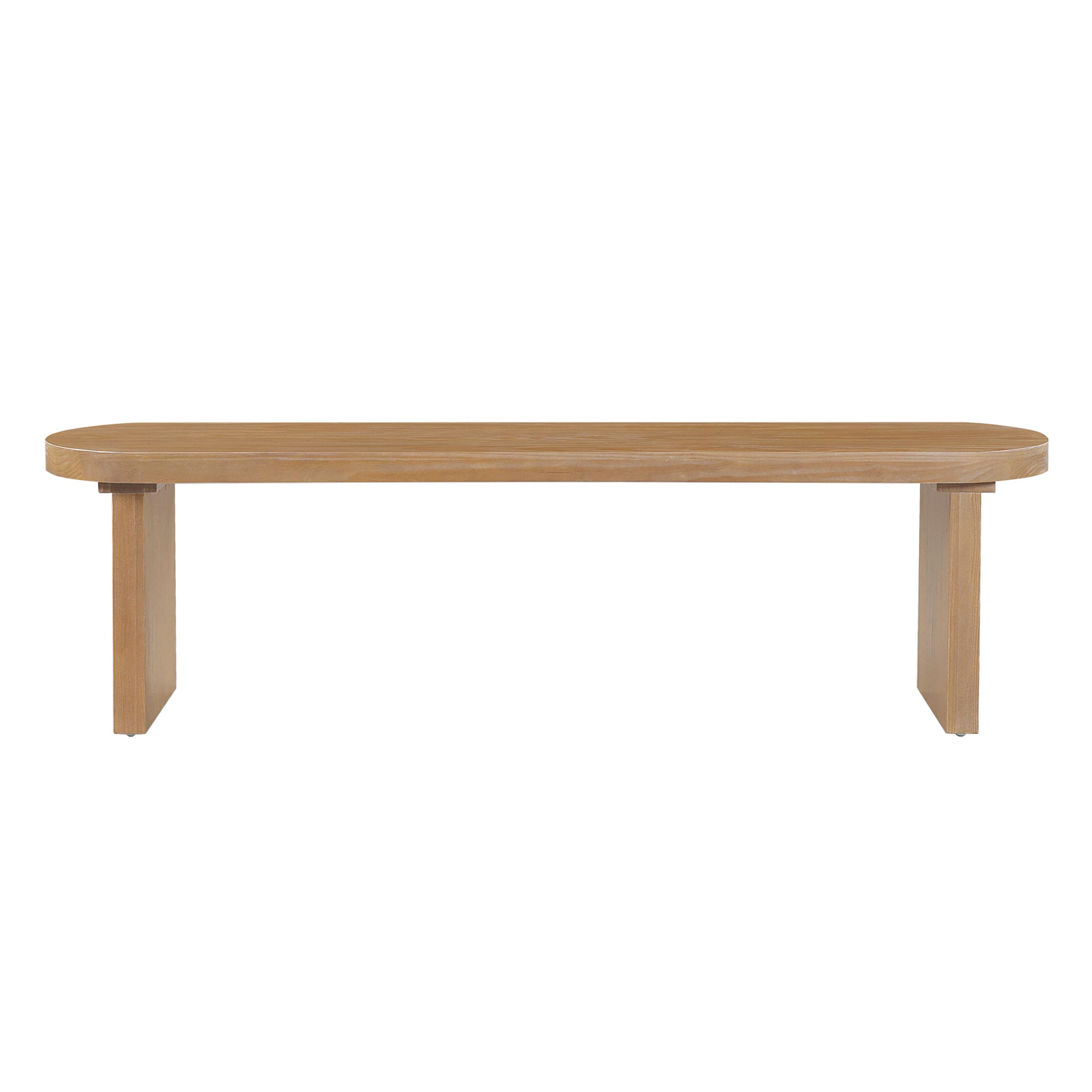 Merax 62.8" Solid Pine Dining Bench with Thick Block Legs – Rustic Modern Wood Seating for 3 Adults, Heavy Duty 350lbs Capacity, Natural Finish for Farmhouse Dining Room & Kitchen