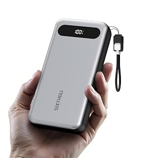 Power Bank 20000mAh, PD 30W and QC 4.0 Fast Charging Portable Charger with 3 Outputs & 2 Inputs and USB C Cable, for iPhone 16/15/15 Pro/15 Pro Max/15 Plus, MacBook, Galaxy, and More - Amazon product rated Grade B