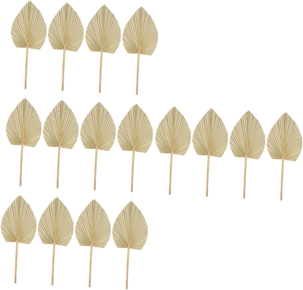 OUNONA 16pcs Dried Palm Leaf Decorations for Weddings Boho-Inspired Archway Ornaments for Home and Natural Dried Palm Leaf Arrangements for