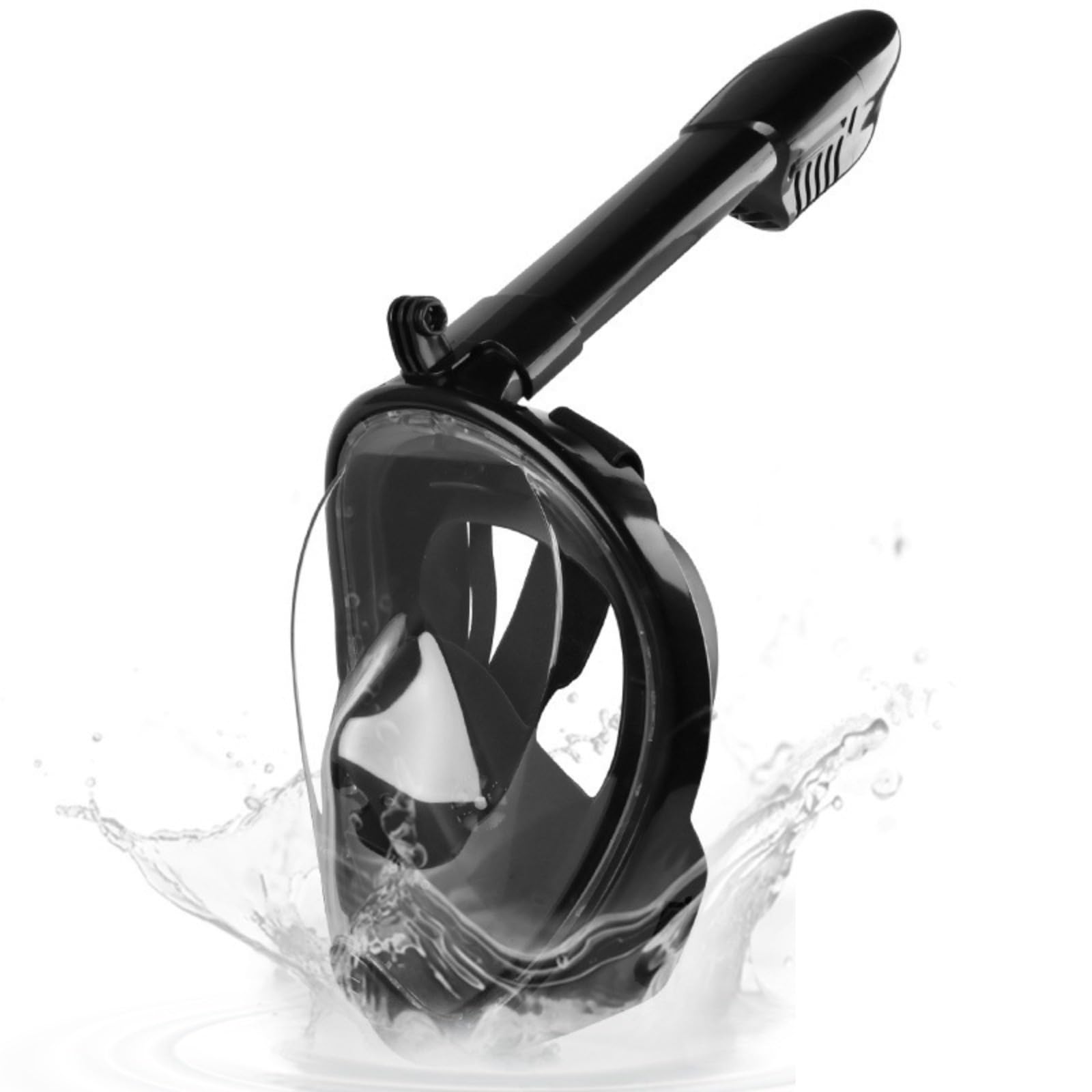 Snorkel Mask, Full Face Snorkel Mask, Anti-fog Anti-leak Design with Detachable Camera Mount, 180° Professional Snorkeling Set for Men Women