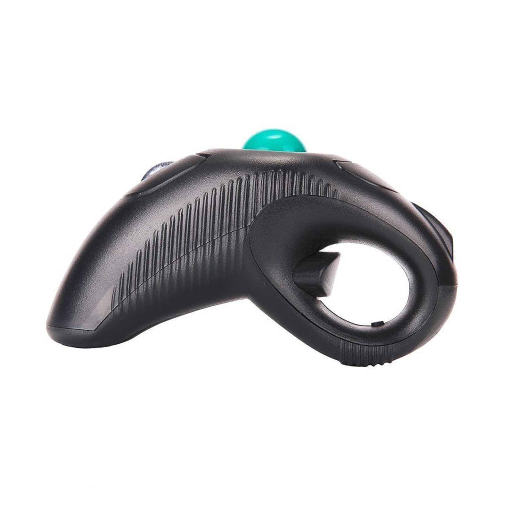 ABOOFAN Souris sans Fil Ergonomique à Port USB 2.4g Trackball, Design en Plastique Noir Confortable pour Ordinateur Portable, 5 Boutons, Forme Dauphin