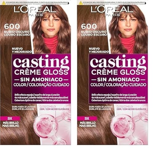 L'Oreal Paris Casting Creme Gloss Tinte para Cabello, Rubio oscuro, 1 Unidad (Paquete de 2)