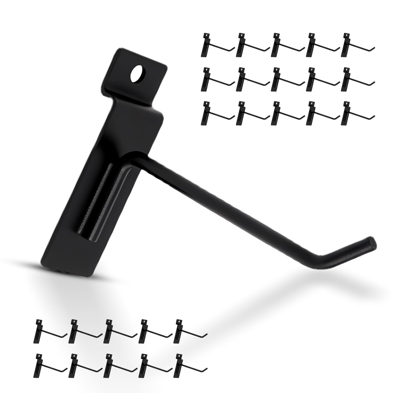Slat Board Hooks KEJJNYER 100 Pack Slatwall Hooks, 4 Inch Slat Wall Hanging Hooks Panel Display Hooks Black Slatwall Hooks Hangers For Retail And Exhibition Products Peg Board Panels Slat Board Hooks KEJJNYER 100 Pack Slatwall Hooks, 4 Inch Slat Wall Hanging Hooks Panel Display Hooks Black Slatwall Hooks Hangers For Retail And Exhibition Products Peg Board Panels